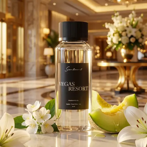 Scentiment Vegas Resort Fragrance Oil - Green Melon & Musk Scented with Lemon, Green Tea, Jasmine, Lily, Raspberry, and Oakmoss - Radiant Luxury Resort Experience