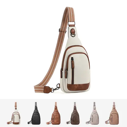 CLUCI Sling Bag for Women Men Crossbody Leather Large Sling Backpack Fanny Packs Chest Bag for iPad Travel Hiking Cycling Gift Trendy Crossbody Bag for Daily Use Durable,backpacks for school,cute backpacks for school,bookbag,school backpack