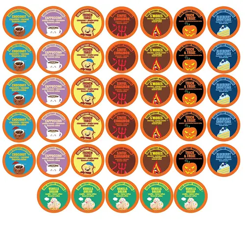 Java Factory Roasters Flavored Coffee Pods Assorted Sampler Variety Pack