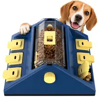KADTC Dog Puzzle Toy, Large Size, 2 Levels of Challenge, Paw-Activated Rolling Treat Dispenser, Slow Feeder & Mental Stimulation for Small/Medium Dogs Enrichment Toys