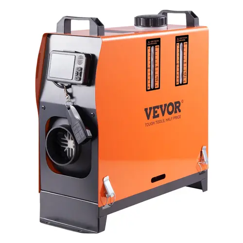 【Summerfinds】VEVOR Diesel Air Heater All In one One Air Outlet8KW Diesel Heater 12VFast HeatingDiesel Parking Heater with Red LCD SwitchRemote Control For CarRV TruckBoatCampervans and Caravans, Outdoor Heating, Adjustable