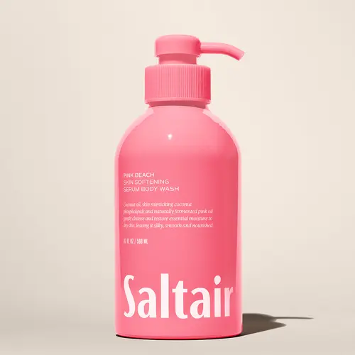Saltair Pink Beach Body Wash - Skin Softening Serum Body Wash - 17 fl oz - Coconut, Almond Blossom, Vanilla.