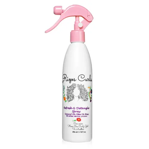 Rizos Curls Refresh & Detangle Haircare Spray with Aloe, Coconut & Shea Butter