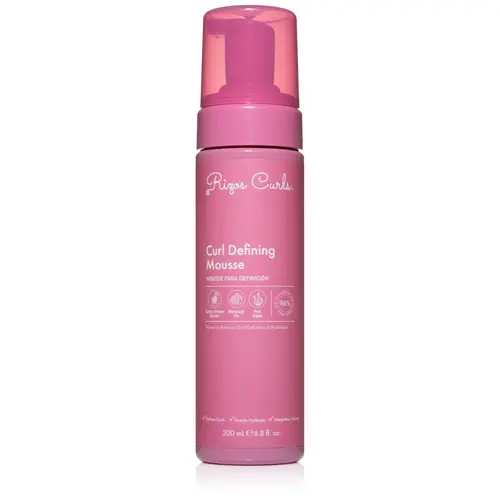 Rizos Curls Curl Defining Mousse Lightweight Styling Foam for Enhanced Definition Hydration & Volume with Coconut Water 200ml