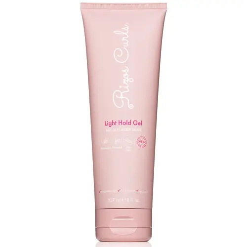 Rizos Curls Light Hold Gel with Rosemary, Flaxseed and Aloe Vera for weightless hold and frizz control