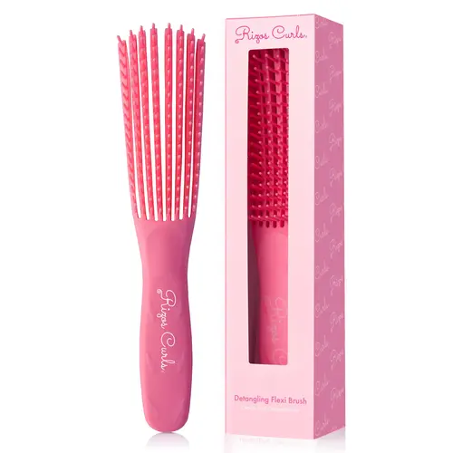 Rizos Curls Detangling Flexi Brush for Haircare, Ideal for Comb and Heatless Use