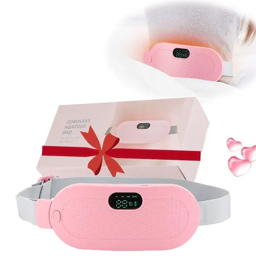Electric Menstrual Belly Warming Belt, 1 Set Cordless Massage Belly Belt, Portable Hot Compress Massage Abdominal Waist Belt for Women, Women's Day Gift, Heating Pad, Massage Machine, Massagers, Stomach Heating Pad