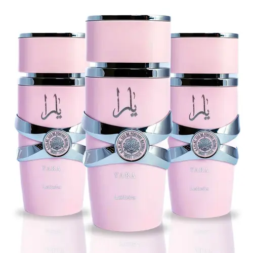 Yara Eau de Parfum Spray 100ml (3.4 oz) by Lattafa (Pack of 3) – Sweet Creamy Gourmand Perfume