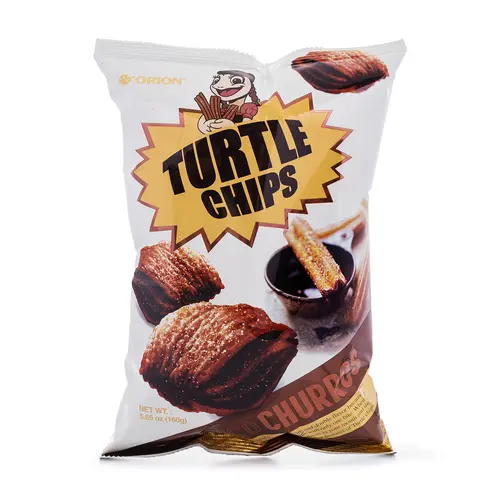 Orion Turtle Chip Churros, Choco Flavor 160g Chocolate Flavor Snack