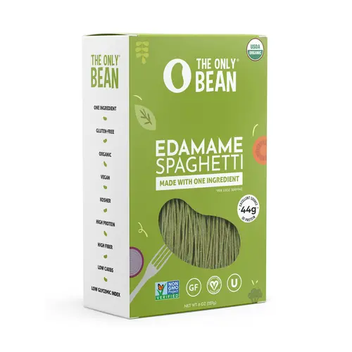 Organic Edamame Spaghetti Bean Pasta (Multiple Pack Sizes) High Protein, Vegan, High Fiber