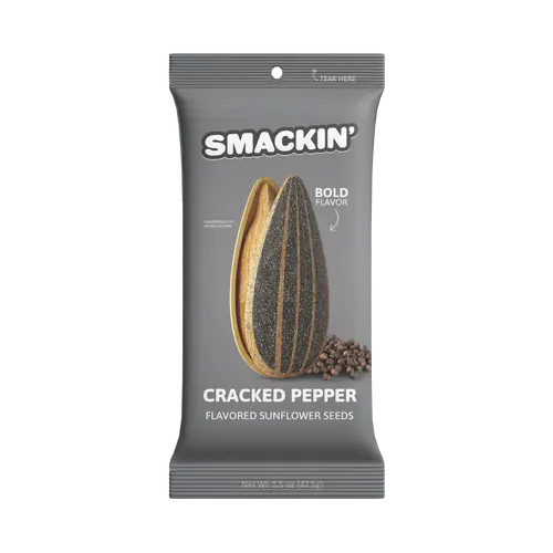 Cracked Pepper Sunflower Seed Sampler Pack, 6 Total 1.5 Ounce Single Serve Bags