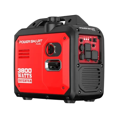 PowerSmart 3800-Watt Portable Inverter Generator - Quiet Generators, 59dB 143cc Gas-Powered Engine, USB & 120V Outlets, Lightweight Power Station for RV Camping, Home Backup