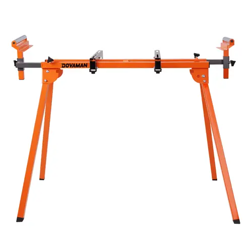 Dovaman Foldable Miter Saw Stand, Tool Accessories for Hardware & Iron, 3-Step Quick Install & Quick Release, 330LB Capacity, 78-1/8in Max Sliding Rail, Compatible with DMS01A, DMS03A & Most Mitre Saw Brands, Fold To 35.8"