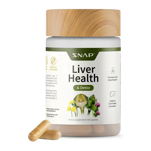 Snap Supplements - Liver Health Support Supplement - Natural Liver Cleanse Detox and Repair - With 14+ Plants & Vitamins - 3rd party tested