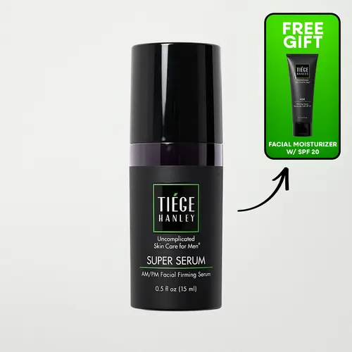 Tiege Hanley Super Serum - Peptides + Retinyl Palmitate + Hyaluronic Acid - Anti-Aging Face Serum for Wrinkles
