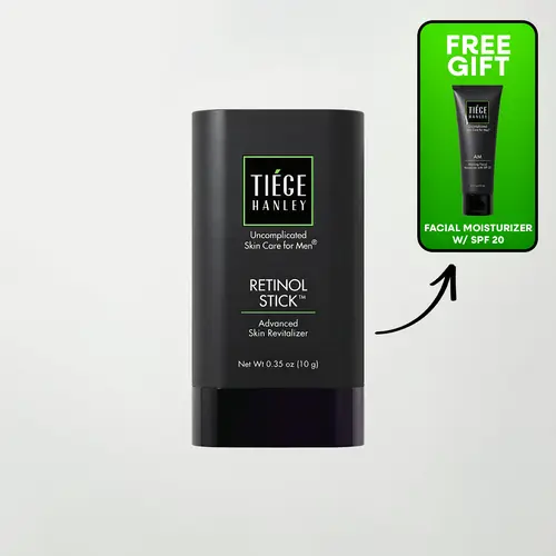 Tiege Hanley Retinol Stick - Retinol + Hyaluronic Acid + Niacinamide - Wrinkles + Fine Lines + Dark Circles