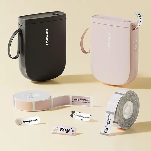 Niimbot D11-H Mini Label Printer - 0.5in Monochrome Printing Machine, Multiple Templates for Kids' School Items, Home Organization, QR Codes, Barcodes, Graphics, Battery-Powered, Symbols,back to school,back to school haul