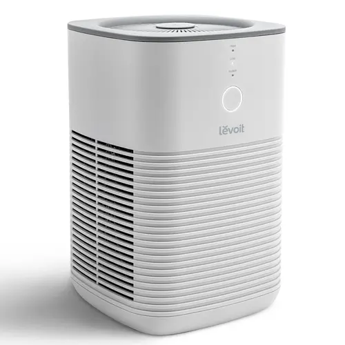 Levoit LV-H128 Air Purifier - Touch-Controlled Home Appliance with Fragrance Sponge, Essential Oil Compatibility, Home Decor Fit, Ideal for Bedrooms (Removes Smoke, Allergens, Odors, Dust; Supports Baby Needs, Stress Relief), Office, Kitchens