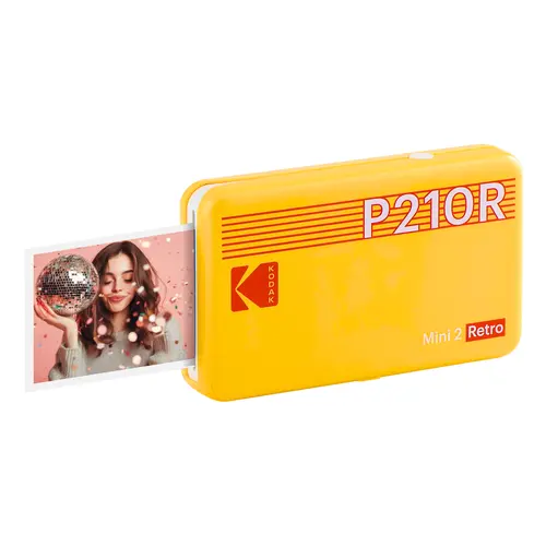 KODAK Mini 2 Retro 2x3 Portable Photo Printer, 8 Sheets, Bluetooth Smartphone Printer for iPhone & Android, Instant Color Prints, 4PASS Dye Sublimation