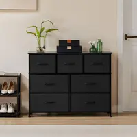 【Summer Sale】Sweet Furniture S-7 Drawers Dresser for Bedroom and TV Stand, Fabric Storage Tower for Clothes, Baby Stuff