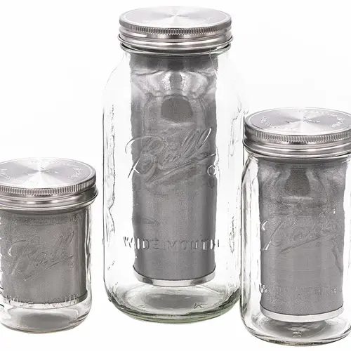 Cold Brew Coffee & Tea Maker Stainless Steel Filter With Lid for Mason Jars