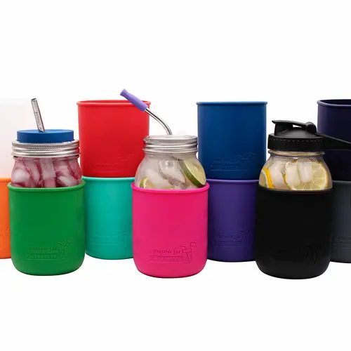 Silicone Sleeve for Quart 32oz Mason Jars