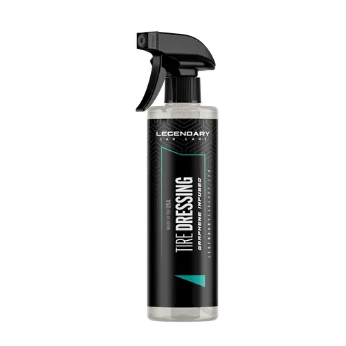 Graphene Tire Dressing Formula, Ceramic Resin-Infused, 16oz Liquid for Cars/Motorcycles, Deep Black Finish, No-Sling, Long-Lasting Shine, Waterproof Coat