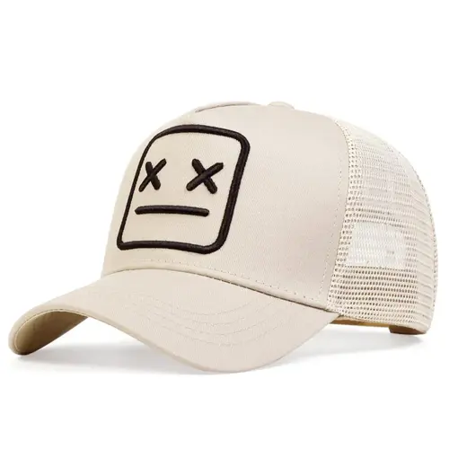 Unisex Embroidered Baseball Cap, Adjustable Sun Protection Hat, Graphic Hat, Casual Fitted Trucker Cap, Mesh Cap for All Seasons, Outdoor Travel Party Wear, Embroidered Caps