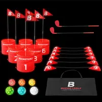 BucketGolf Glow Set - Play BucketGolf Game All Day or Night for golf lovers & all levels