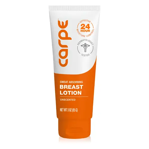 Carpe Sweat Absorbing Breast Lotion - Prevent Boob Chafing and Irritation - Calming Extracts - Sweat-wicking cream to powder formula Women