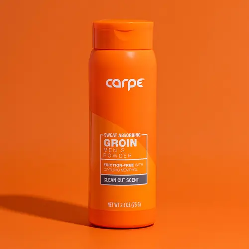 Carpe Men's Groin Sweat Absorbing Powder - Talc-Free Formula for Comfort and Efficacy Clean Cut Scent Cooling Menthol
