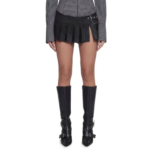 Viral Takeover Mini Skirt - Black