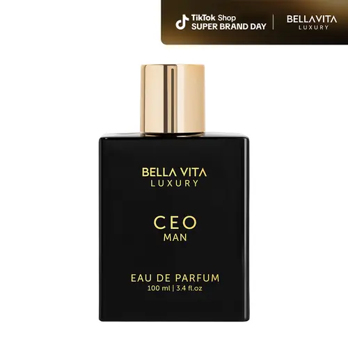 Bella Vita Luxury's CEO Man Eau De Parfum 100ml (3.38 Fl.oz) | Lemon, Lavender, Tonka & Agarwood | Long Lasting Perfume for Men | Vegan Perfume | Perfect Men Gift