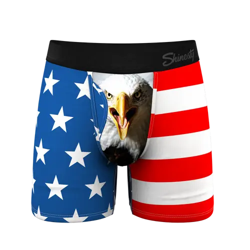 The Mascot | Shinesty American Flag Ball Hammock® Pouch Underwear With Fly