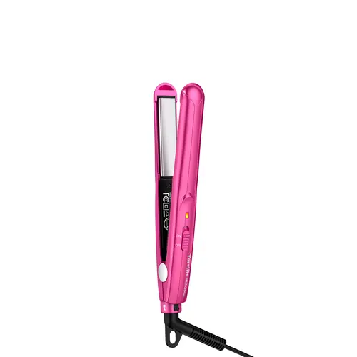 Terviiix 1/2 in Mini Flat Iron Hair Styling Tool, Ceramic 2-in-1 Straightener & Curler, Lightweight Portable for Travel Pouch Storage, Creates Silky Strands, Curly Locks, Bouncy Curls, Edges & Curl Transformation