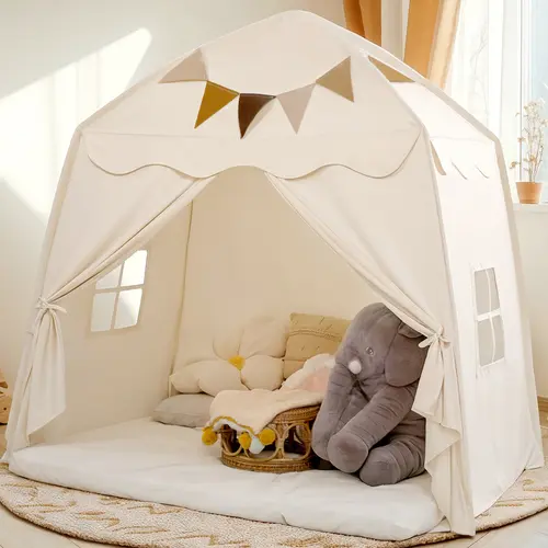 Little Dove Kids Play Tent with Tassel, Large Play Tent with Star Light, Portable & Foldable Teepee, Bed Canopy for Girls and Boys, Reading Nook for Toddlers, JoyHut, Indoor Outdoor Dome Tent Playhouse, #Summervibes, #SummerFinds,#SummerSale