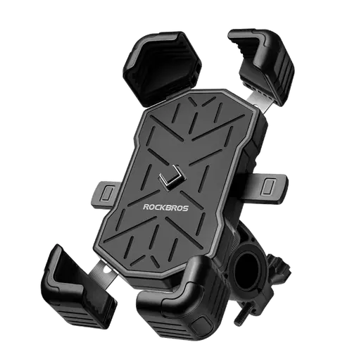 ROCKBROS Bike Phone Holder Mount, for 4.5''-7.1'' Phones, Quick Release Bike Phone Mount Handlebar Clamp, 360° Rotatable Bike Phone Holder
