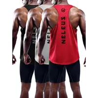 NELEUS Men's 3 Pack Dry Fit Y-Back Muscle Tank Top Fitness Workout Vest Yoga Sports Vest Dry Fit Sleeveless Athletic Activewear Dry Fit Wicking summerwins