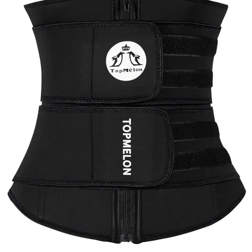 Plus Size Letter-Print Zipper Velcro Waist Trainer, High-Stretch Tummy-Control High-Waist Shaping Cincher for Women, Birthday Outfit Shapewear for Black Girls, Body Shapers