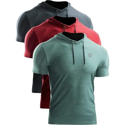 NELEUS Men's Dry Fit Performance Athletic Shirt with Hoods Gym Sport Hoodies Athleisure Breathable Clothes Fitness Outfits summerwins,travel essentials,camping essentials tiktokshopbacktoschool,back to school,back to school haul