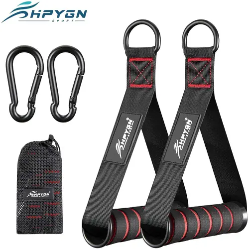HPYGN Exercise Handles - Replacement Home Gym Equipment for Cable Machine Pulleys, Resistance Bands, Strength Trainers and Pilates Workouts