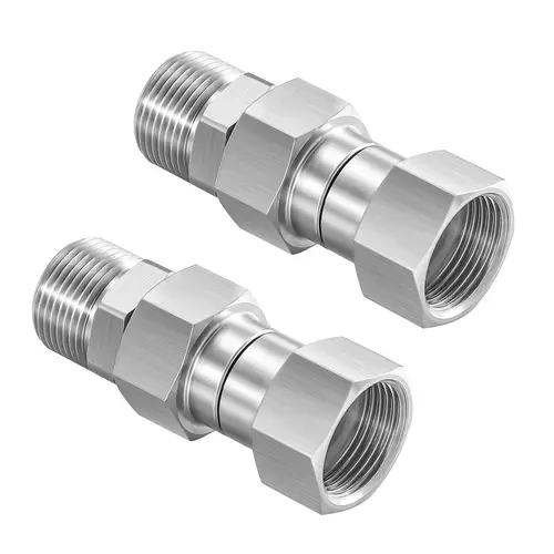 PWACCS M22 14mm Stainless Steel Pressure Washer Swivel Universal Joint - 4500 PSI, Kink-Free, Easy Connect/Release, Heavy Duty, High Quality Hardware, Metric M22 14mm Male to Female, Fits Most Brand Pressure Washer Hoses & Wands, Long Service Life, Heavy