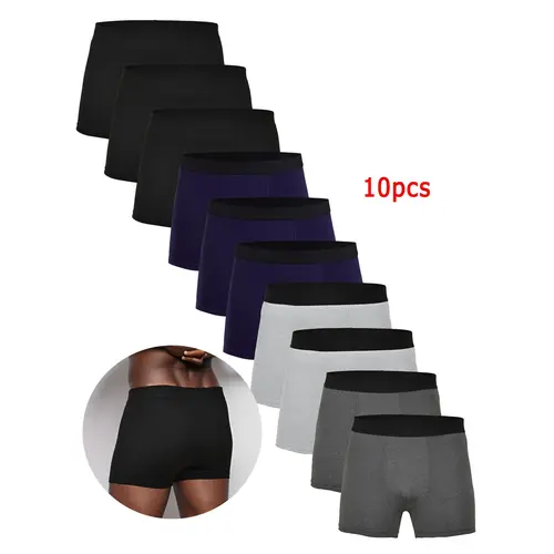 Men's Colorblock Boxer Briefs, Regular Fit Soft Breathable Casual Fabric Street Style Underwear for Daily Wear, Men's Underwear for All Seasons, Regular Fit Underclothes, Boxers Briefs