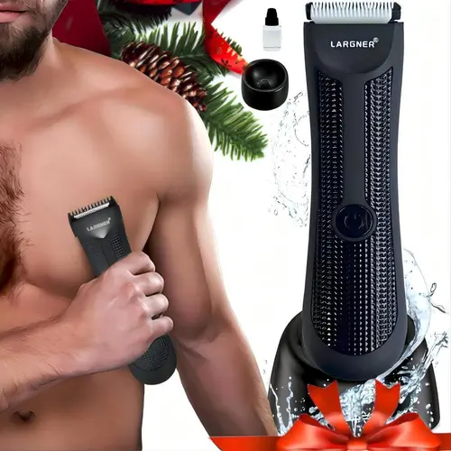 Portable USB Electric Body Hair Trimmer for Men, Cordless Trimmer, Wireless Trimmer, Multifunctional Rechargeable Hair Men Clipper Kit, Waterproof Body Hair Trimmer with Low Noise, Body Hair Trimming, Winter & New Year Gift, Valentine's Day Gift for Men