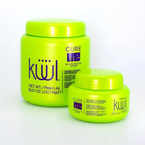 KUUL Color System Avocado Reconstructor Hair Mask - CURE ME Treatment (35.2 oz) Hair Nutrition Conditioner, Hydrating Cleanser, Moisturizer for Hydrate, Comfort, Cleansing, Oil Control, Sun Protection