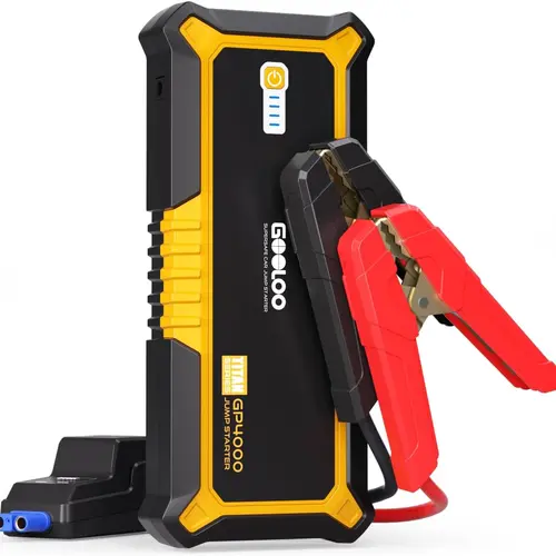 GOOLOO GP4000 4000A Multi-Function Car Jump Starter, 12V SuperSafe Lithium Device with USB Quick Charge, Portable Car Battery Repair Tool, Father's Day Gift, Car Jump Starters, Multi-Function Car Jump Starters,car accessories