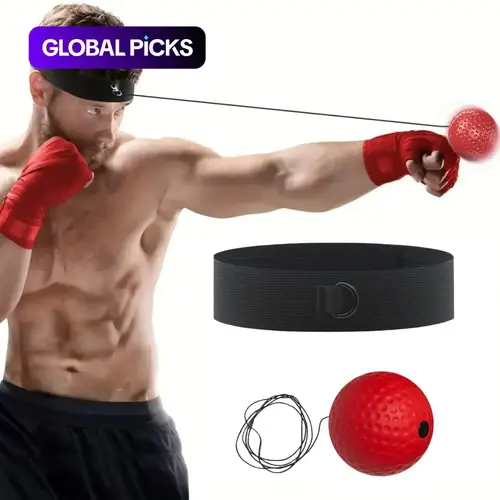 Boxing Reflex Ball, Improves Reaction Speed & Hand-Eye Coordination, Boxing Training Equipment for Home, Men's Gift, Boxing Speed Trainer for Boyfriend, Boxing Training Gear #GLOBAL PICKS
