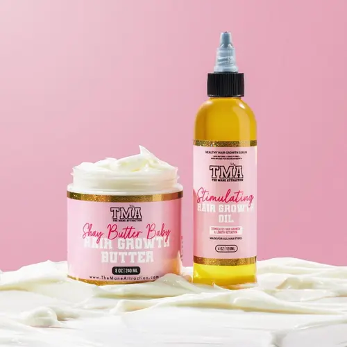 Hair Growth Bundle -Stimulating Hair Growth Oil , Hair Growth Shay Butter Haircare Biotin Hair Supplement Conditioner Moisturizer