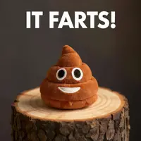 Humorous Plush Poop Toy with Pre-Installed Fart Sounds - 4in L x 4in W x 4.5in H, 9.07g - Unisex Kids Prank Item, Ideal for Occasion Gifts, Gentle Play Dog Accessory, Pranks, Fart Toy