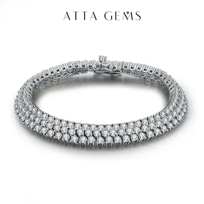 Elegant Jewelry Bracelet - Women's 2.5mm Round Cut Synthetic Moissanite Tennis Bracelet, Ideal Anniversary Gift, B010 summerwins,summerwins